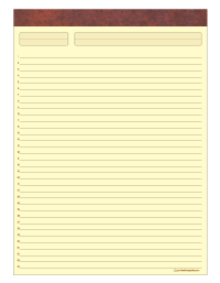 Cream Task List Letter Pads