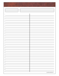 White Ruled Litigation Pads